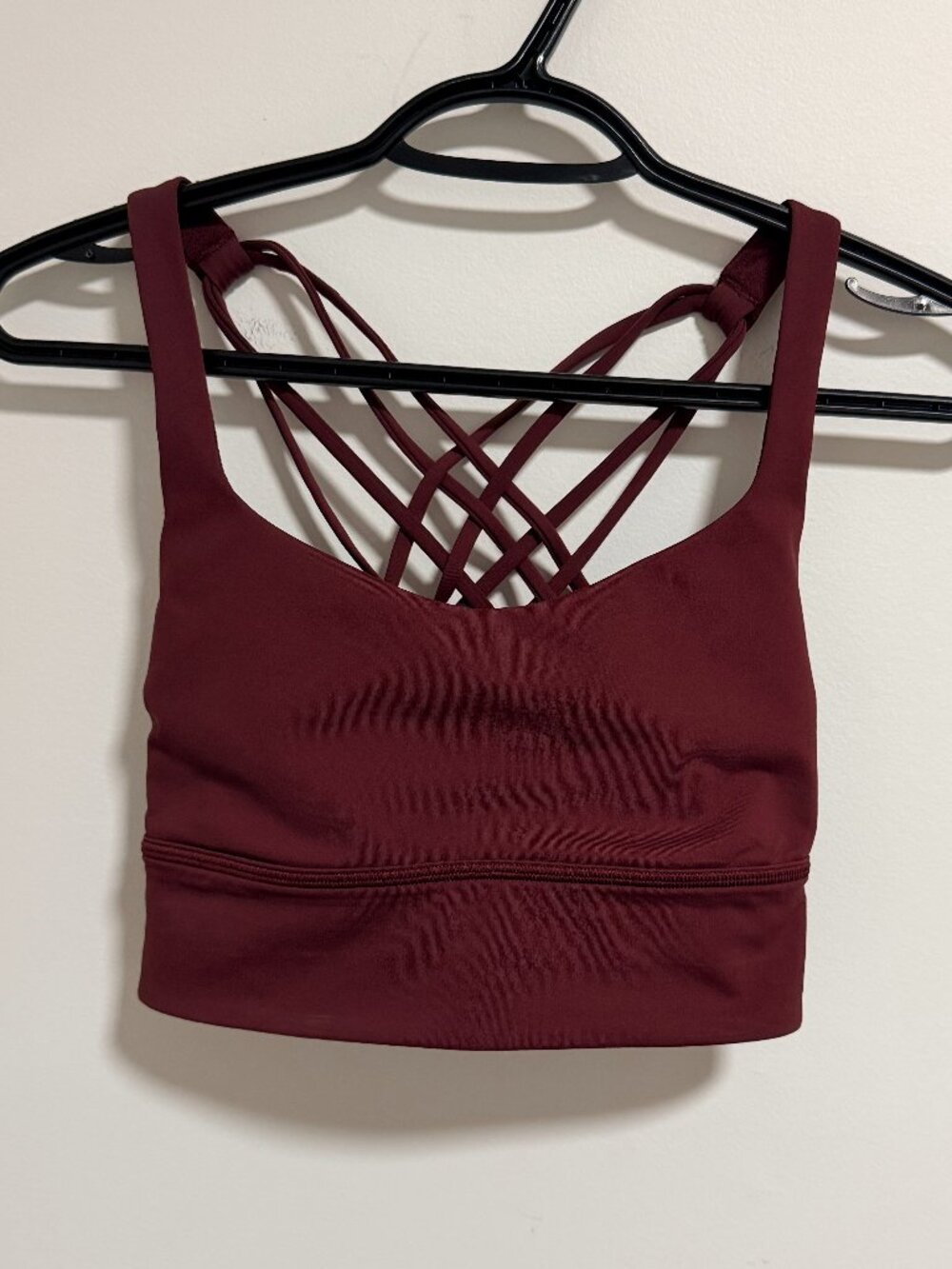 Lululemon Free to Be Bra Wild Long Line – Wine – Size 6 – NWOT - Picture 6 of 7
